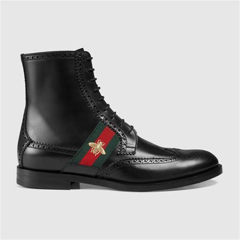 mens gucci boots with bee|Gucci boots snake bottom.